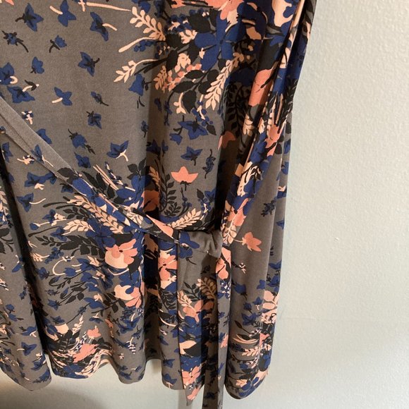 Loft Factory Dress Shift Belted Floral Brown Size S Polyester - Picture 4 of 7